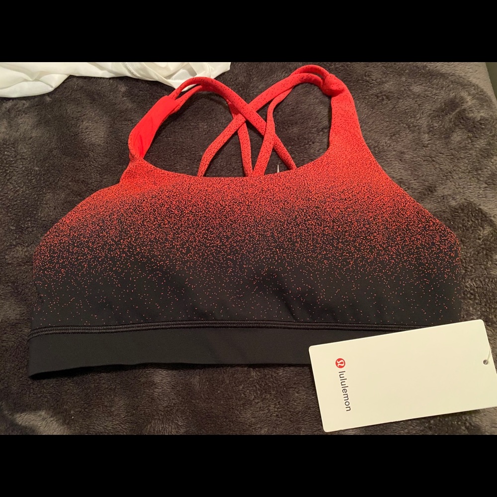 Lululemon red energy bra